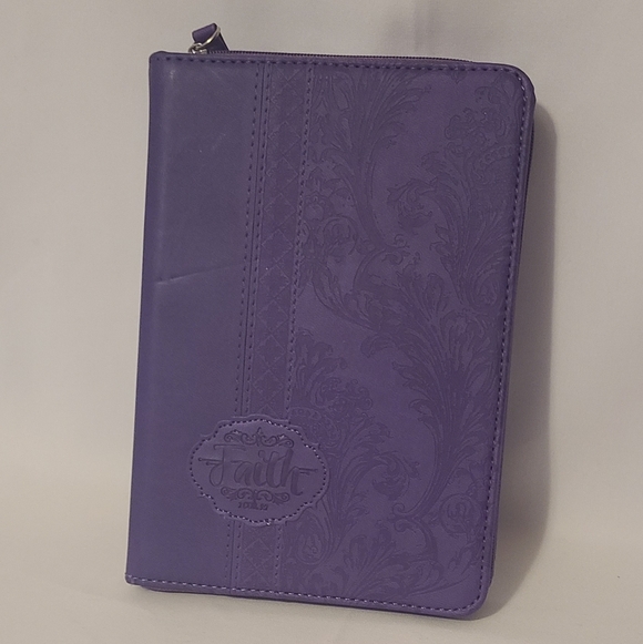 Faith Zip Journal / Notebook Royal Purple - Picture 7 of 7